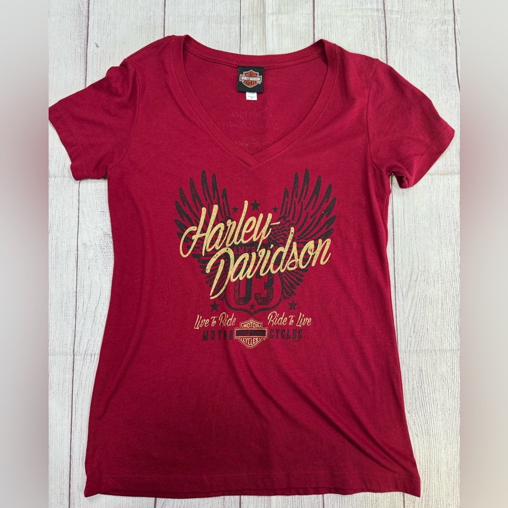 Harley-Davidson Sturgis South Dakota red tee
